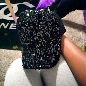 Sparkly hat with matching mask